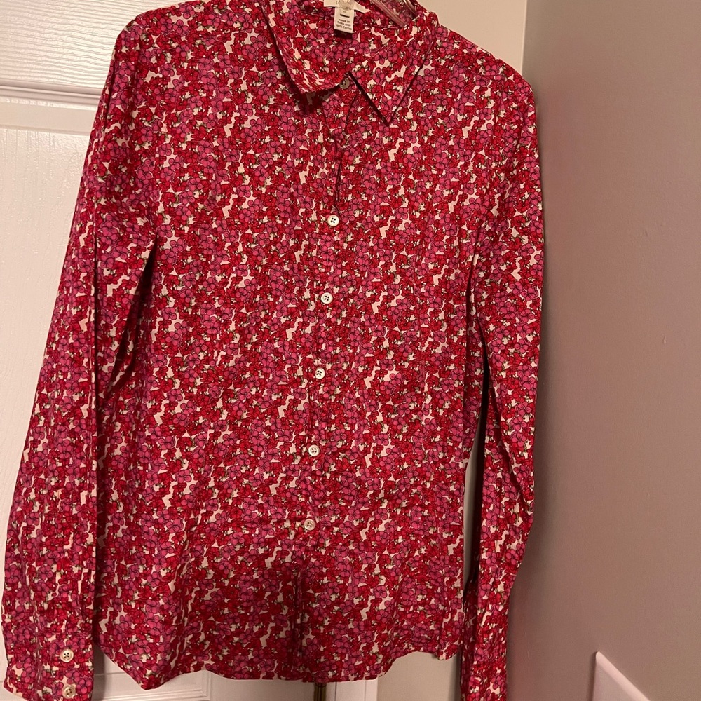 Floral button down size 12 jcrew